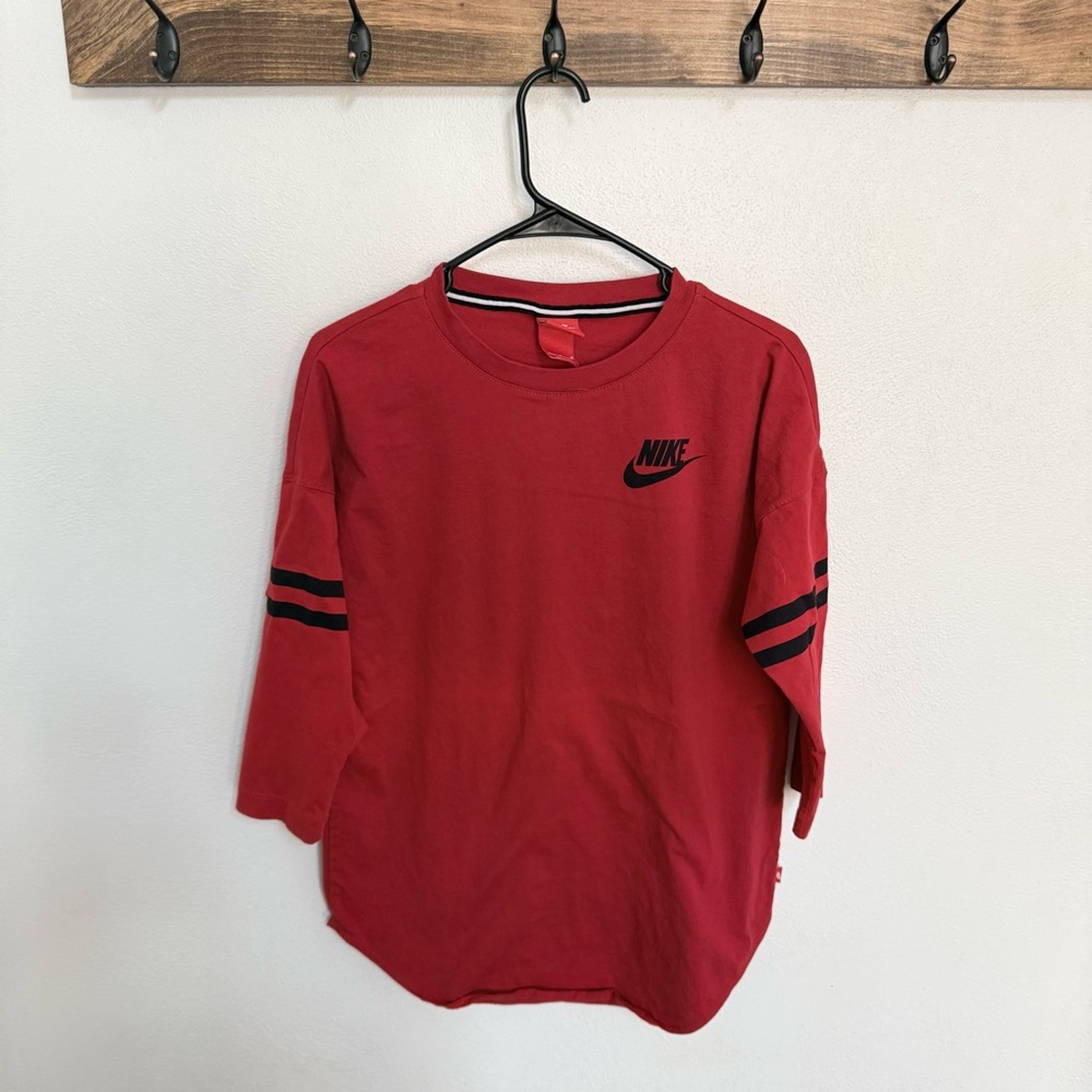 Nike Red Crewneck Shirt